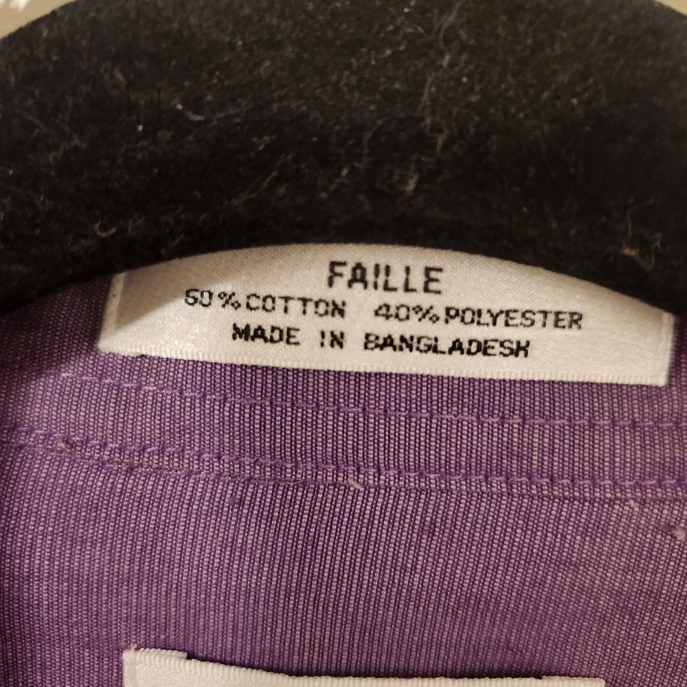 Van Heusen Purple Button Down Shirt - Picture 5 of 7